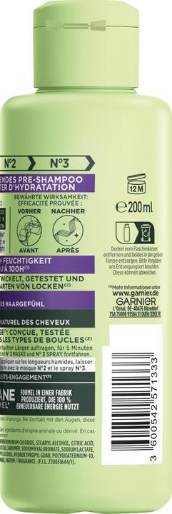 Produktbild Garnier Fructis PreShampoo Locken (200 ml, Flüssiges Shampoo)