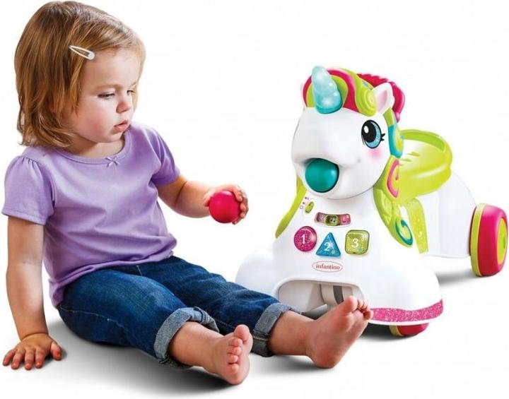 Actual product image Tega Baby 3-in-1 Lauflernwagen und Rutschauto - Einhorn