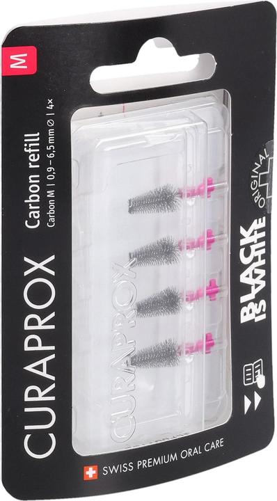 Curaprox Black is white-CPS Carbon M refill 4 Stk (4 x, 6.50 mm)