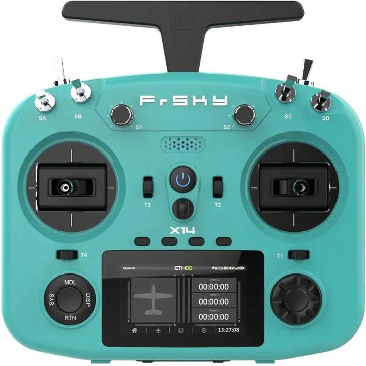 FrSky TWIN X14 transmitter 2.4Ghz Verdigris Green without battery, without stand holder, without