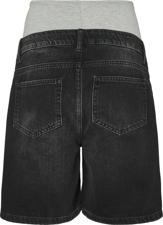 Immagine prodotto Mamalicious Normal geschnitten Mid Rise 5-Pocket-Shorts Jeans-Shorts (L)