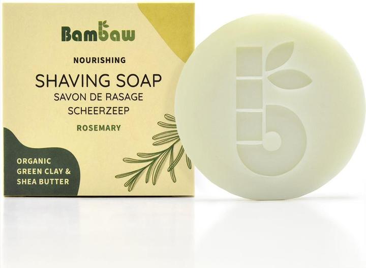 Actual product image Bam Baw Shaving soap rosemary solid (498.67 ml)