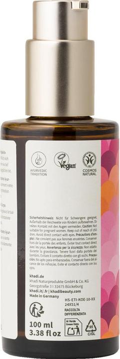 Actual product image Khadi Ayurvedic Body Oil PINK LOTUS BEAUTY - Invigorates the Sacral Chakra (Body oil, 100 ml)