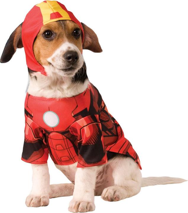 Actual product image Iron Man Printed Dog Costume (L, Dog costume)