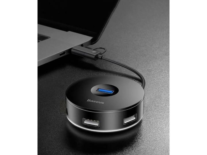Produktbild Baseus CAHUB-GA01 (USB-C, USB-A, 4 Ports)