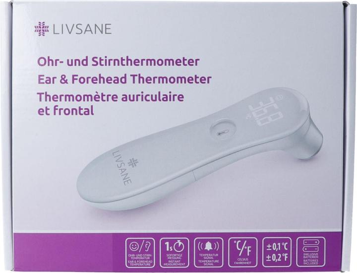 Actual product image Livsane Ohr- und Stirnthermometer (Forehead, Ear)