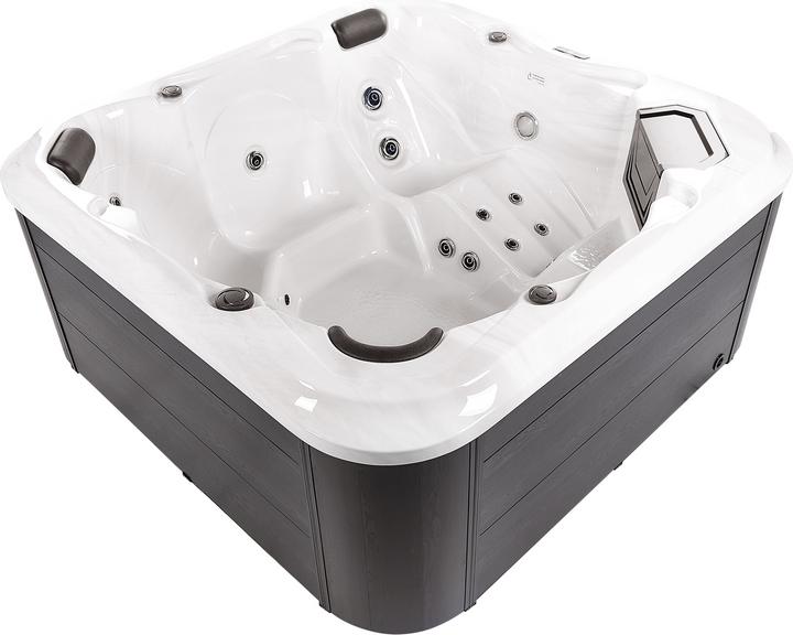 Actual product image Beliani Whirlpool Outdoor white with LED square 210 x 210 cm TULAROSA