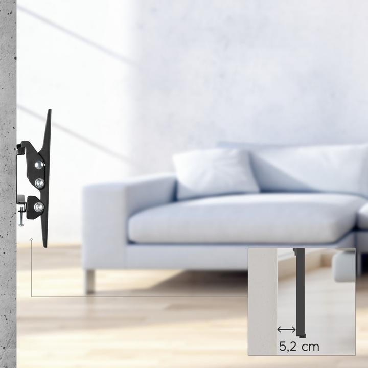 Image du produit Hama Support TV mural, inclinable, 117 cm (46") jusqu'à 25 kg (Mur, 46.06", 25 kg)