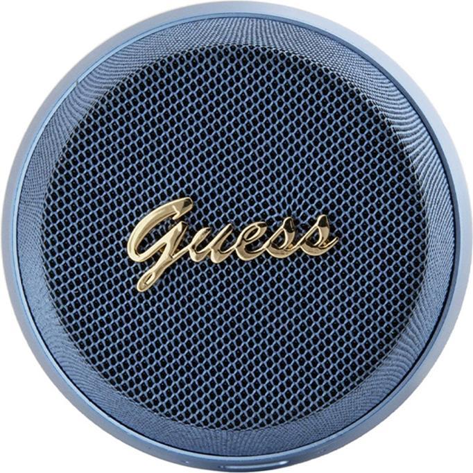 Actual product image Guess głośnik Bluetooth GUWSC3ALSMB Speaker Stand niebieski/blue Magnetic Script Metal (12 h, USB power delivery)