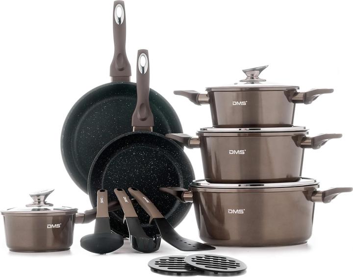 Produktbild DMS 15-teilig Induktion Kochgeschirr Carbon Metalic