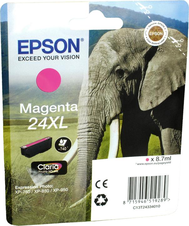 Produktbild Epson 24XL Claria Photo HD (M)