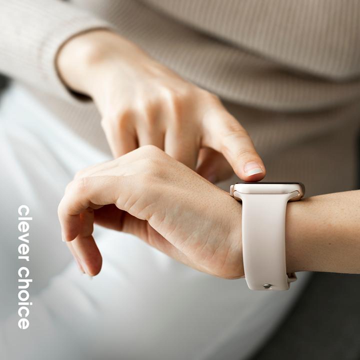 Produktbild Crong Liquid - Apple Watch Armband 38/40/41mm (Stein ohne) (Flüssiges Silikon)
