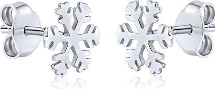 Silvego Silver earrings Snowflakes ZTJE52502