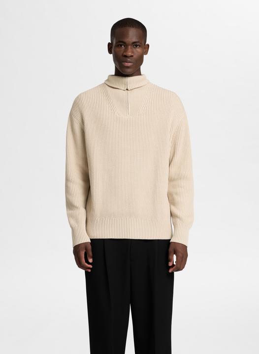 Image du produit Selected Homme 100% coton Pull demi-zip (S)