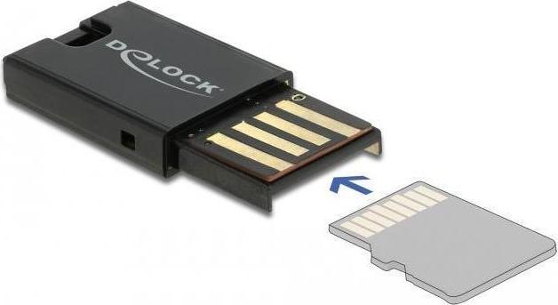 Produktbild Delock USB 2.0 Card Reader für Micro SD Speicherkarten (USB 2.0)
