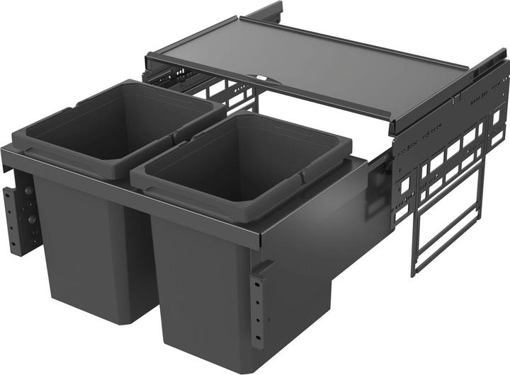 Produktbild Vauth-Sagel VS ENVI Space S Abfalltrennsystem KB 600 mm 2 x 15,5 L lavagrau (31 l)