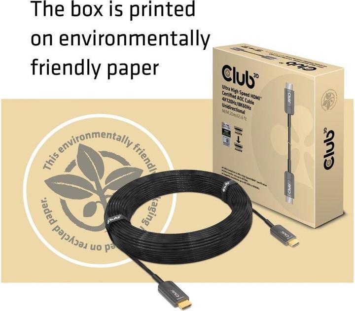 Actual product image Club 3D HDMI (Typ A) — HDMI (Typ A) (20 m, HDMI)