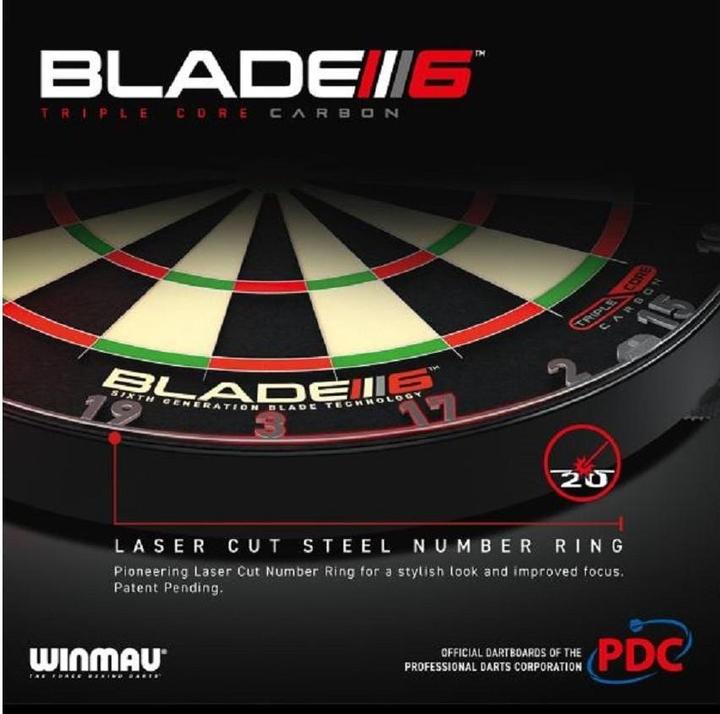 Produktbild Winmau Dartboard Blade 6 Triple Core Carbon
