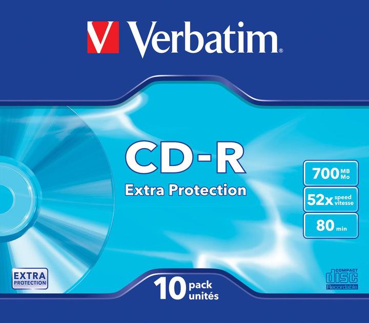 Image du produit Verbatim CD-R 700MB 10-Pack Slimcase (10 x)