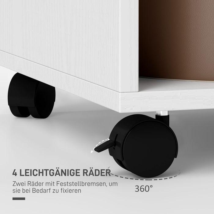 Immagine prodotto Swisshandel24 Mobiler Kleiderschrank Garderobe Schrank Regal für Schlafzimmer Weiss