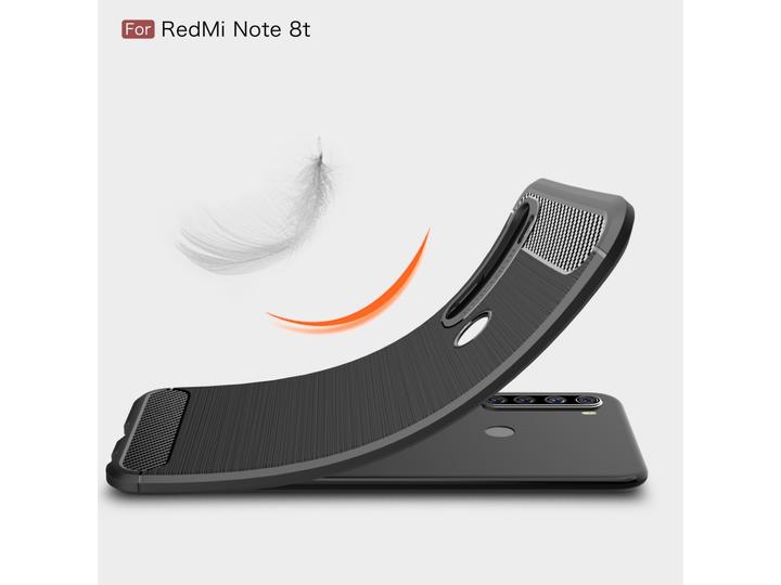 Actual product image Screenguard Xiaomi Redmi Note 8T Cover Carbon Brushed Soft TPU (Xiaomi Redmi Note 8T)