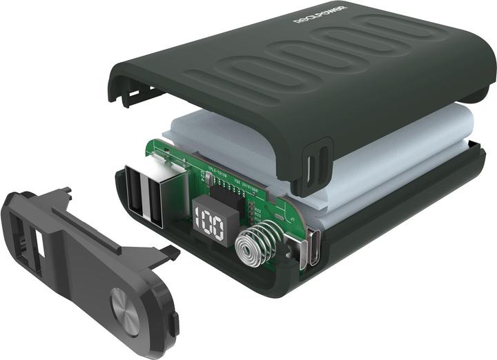 Produktbild RealPower Powerbank PB-10000 PD+ Midnight (10000 mAh, 36 Wh)