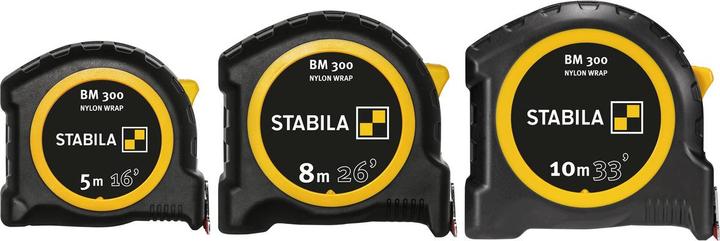 Actual product image Stabila Pocket tape measure BM 300, 10 m (33'), cm/inch scale (cm)