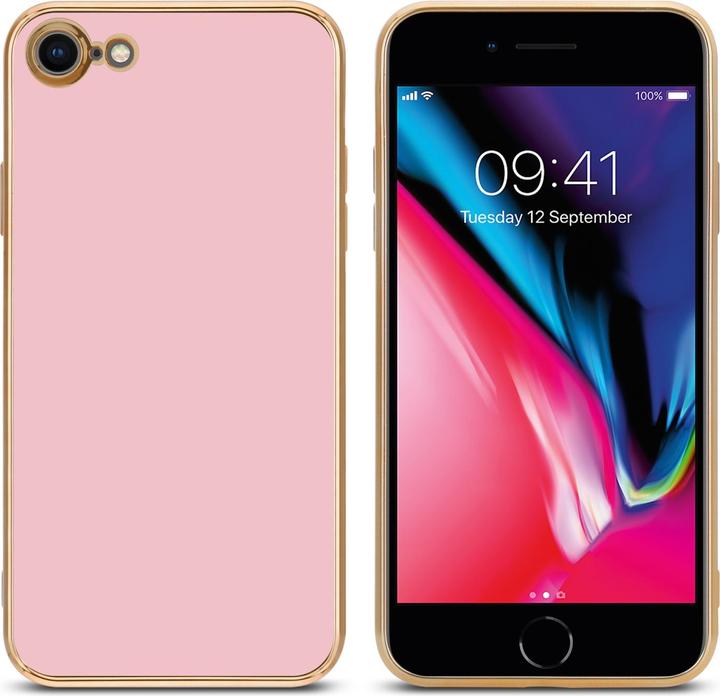 Actual product image Cadorabo Case for Apple iPhone 7 / 7S / 8 / SE 2020 in TPU with camera protection LM130 Style (Apple iPhone 7, Apple iPhone SE (2nd Gen))