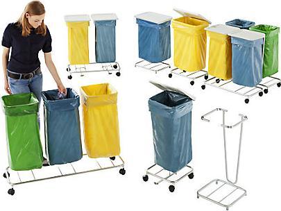 Produktbild kaiserkraft Wertstoff-Müllsackständer ohne Deckel (120 l)