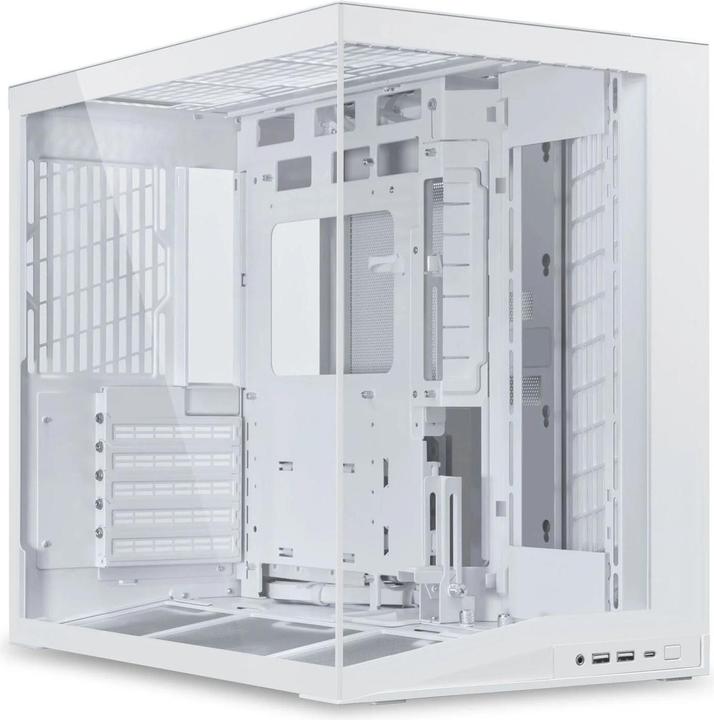 Immagine prodotto Lian-Li O11 Dynamic Mini V2 PC-Gehäuse, Mini-Gehäuse, ATX, Tempered Glass - weiss (mATX, ATX, Mini-ITX)