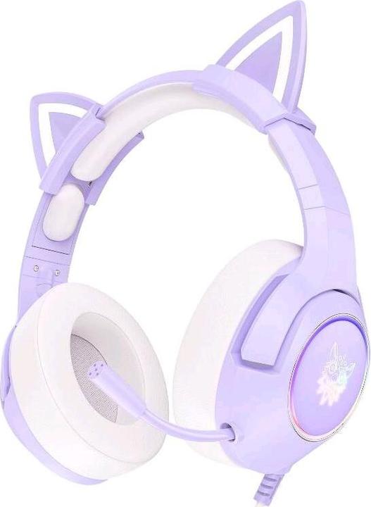 Actual product image Onikuma Headset K9 Cat-Ear purple