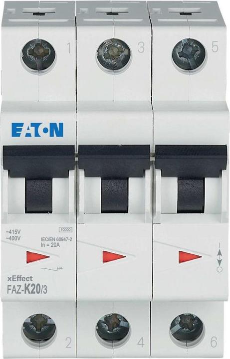 Produktbild Eaton MOE FAZ-K20/3 LS-Schalter 20A 3p K-Char