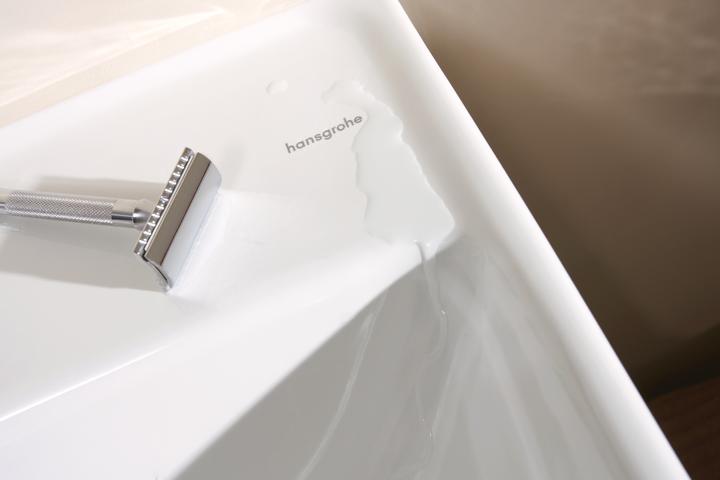 Actual product image hansgrohe Xanuia Q wash hand basin, 1 tap hole, with overflow, 500x390mm, white