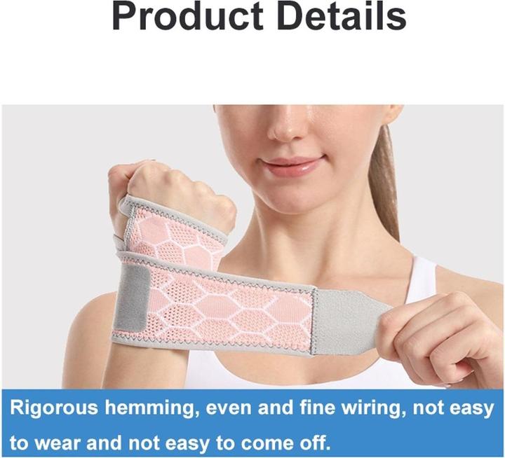 Actual product image König Design Bandage Sports wristbands Breathable Adjustable Wrist bandage Tendon protection