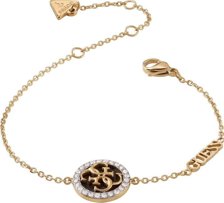 Produktbild Guess Lovely Gold Plated Life In 4G Bracelet JUBB02149JWYGBK - Dimension: 14.5 - 18.5 cm - S (14.60 cm, Edelstahl)