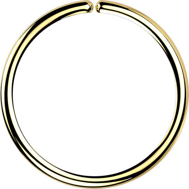 Produktbild Star Piercing Micro Piercing Ring vergoldet (Chirurgenstahl 316L)