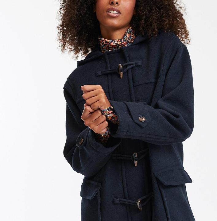 Produktbild La Redoute Collections Halblanger Dufflecoat mit Kapuze (XS, M)