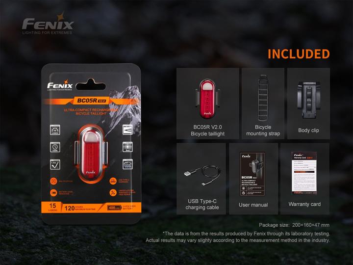 Produktbild Fenix BC05R V2.0 (15 lm, 15 lm)