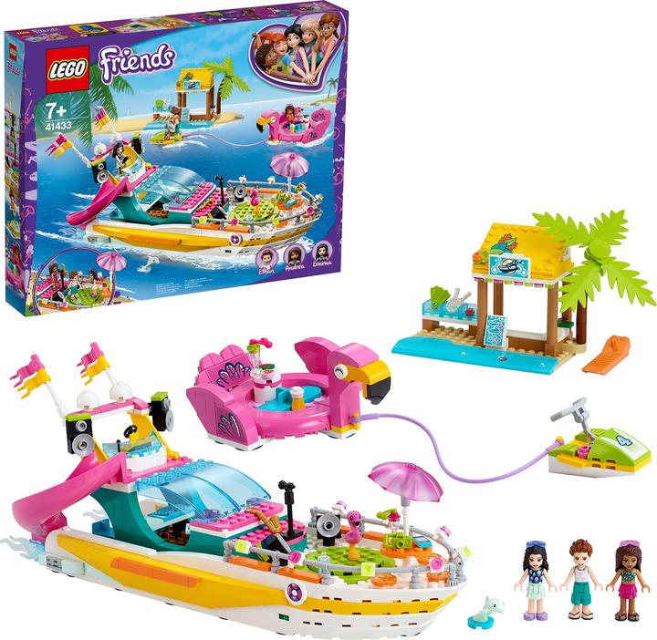 Actual product image LEGO Friends party boat from Heartlake City (41433, LEGO Friends)