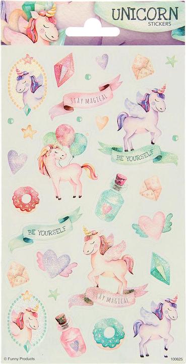 Produktbild NoName Stickerblatt Twinkle - Einhörner