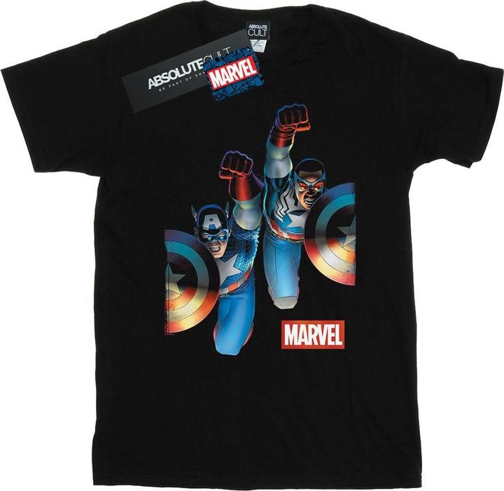 Falcon And Captain America Side By Side TShirt (3XL)