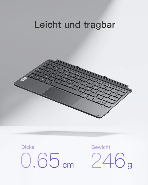 Produktbild Inateck Keyboard Surface 02028 gray (KB02028 gray) (DE, Kabellos)