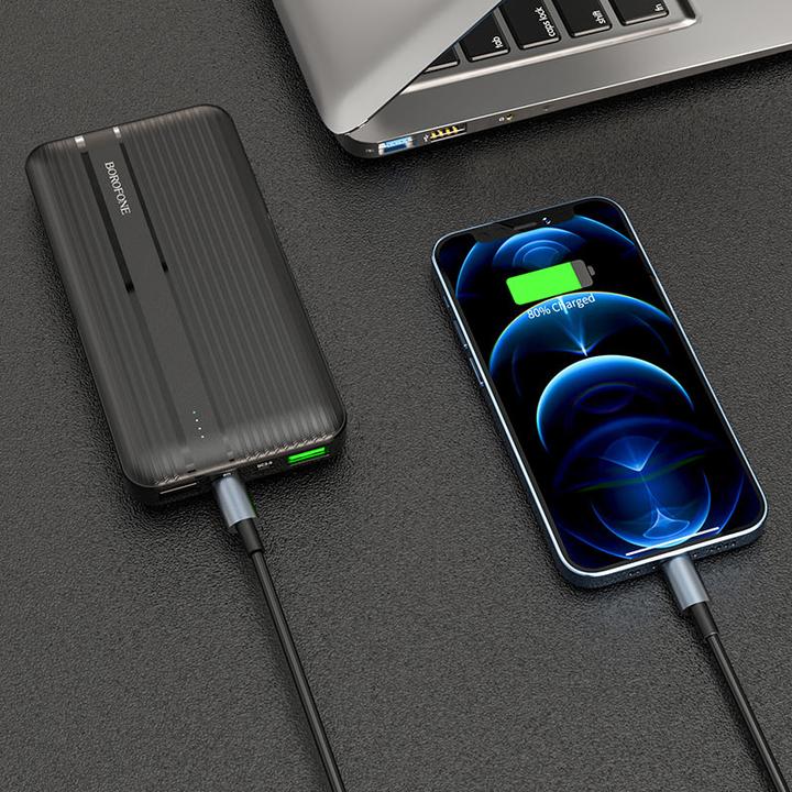 Actual product image Borofone External battery Power Bank BJ9 Type-C PD + Quick Charge 3.0 (3A) 10000mAh black (10000 mAh)