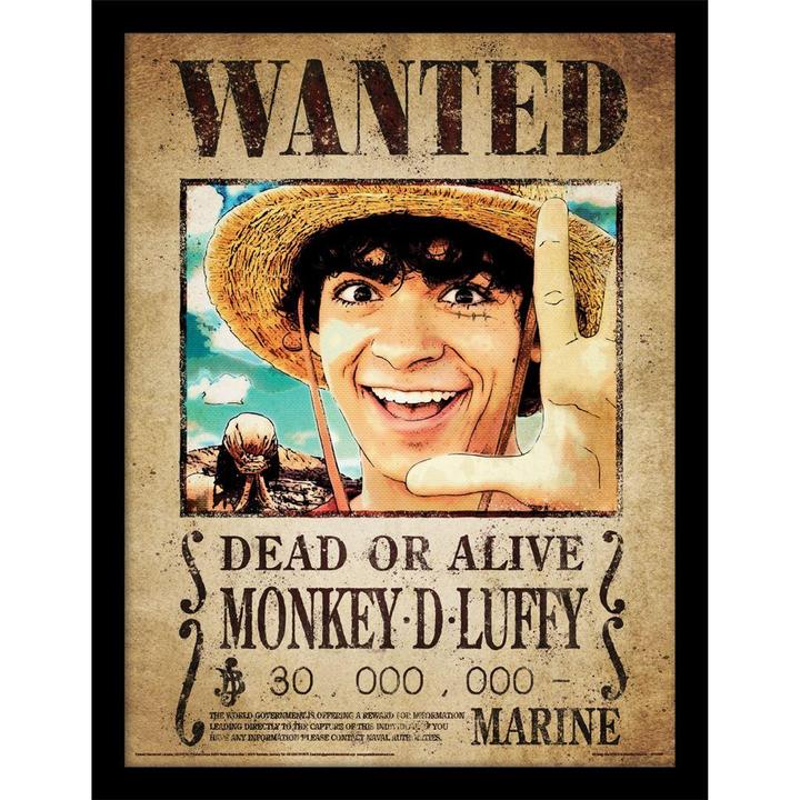 Immagine prodotto One Piece Minfesto Ricercato Poster Incorniciato (40 x 30 cm)