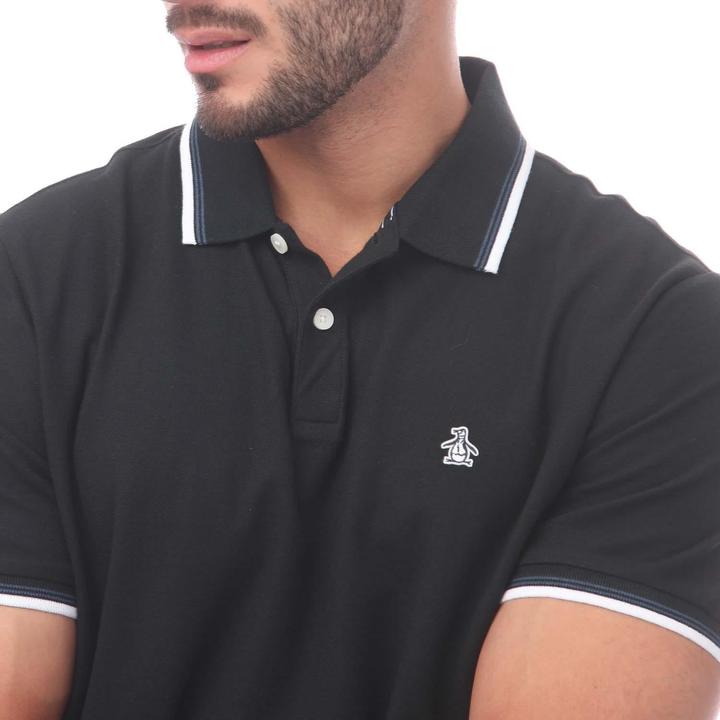 Produktbild Original Penguin Poloshirt Mit kontrastfarbenen Streifen (L)