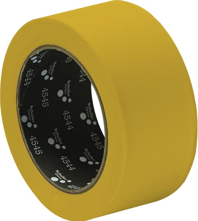 Actual product image Schuller Eh'klar SCHULLER construction tape MASK Q PVC UV-resistant and cross-grooved 50mm x 33m yellow (50 mm)