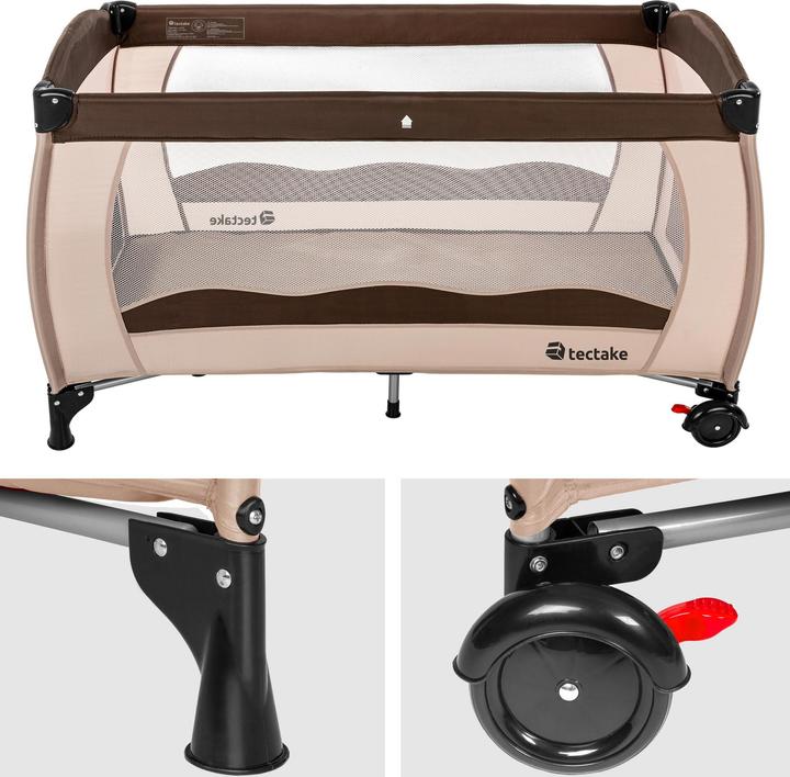 Produktbild tectake Kinderreisebett mit Transporttasche
