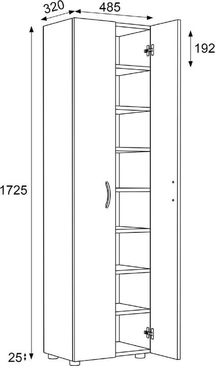 Actual product image VCM Ulas (70 x 40 x 184 cm)