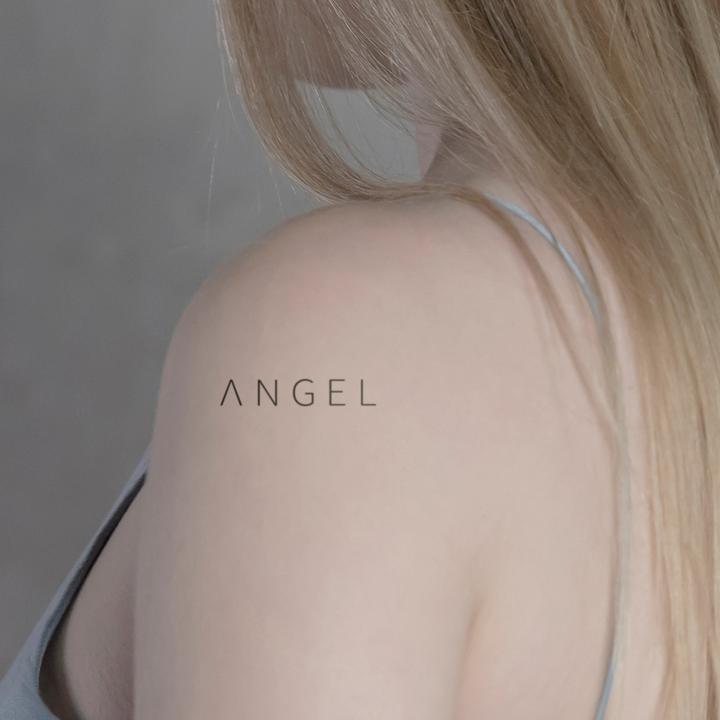 Image du produit minink Tatouage temporaire - ANGEL Sans Serif