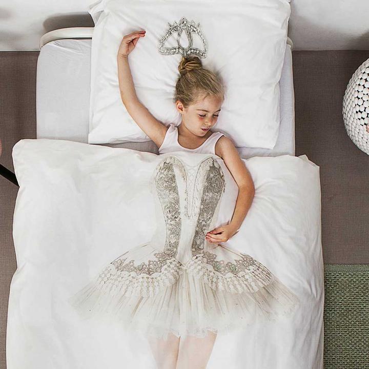 Actual product image Snurk Girls' bed linen Ballerina 135 x200